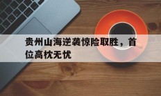 开云体育下载-贵州山海逆袭惊险取胜，首位高枕无忧的简单介绍