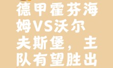 开云体育平台APP-霍芬海姆连胜收官，开启欧战争夺之路的简单介绍